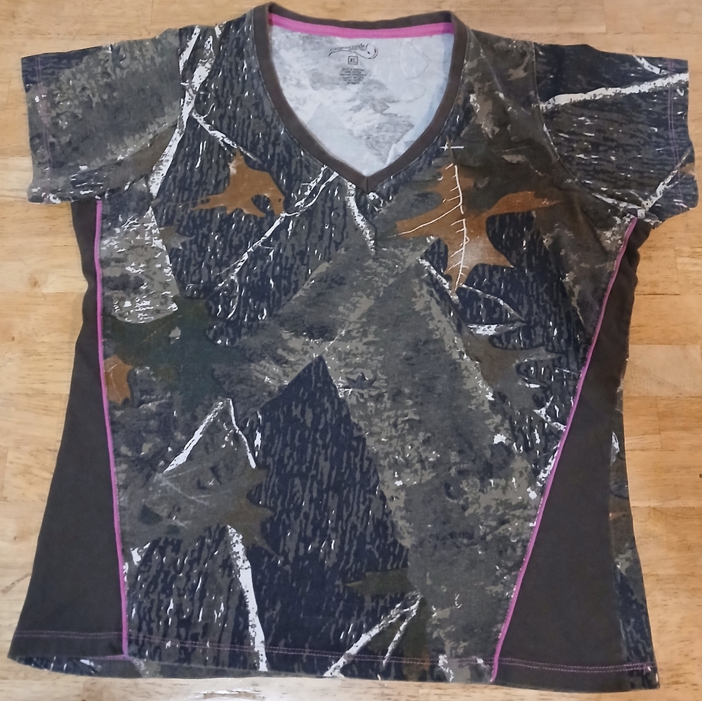 CANYON GUIDE Women's Size XL  Camouflage Shirt